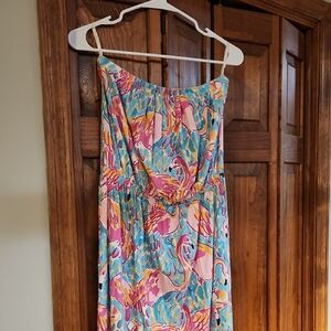 Lilly Pulitzer Peel & Eat Flamingo Maxi Dress
